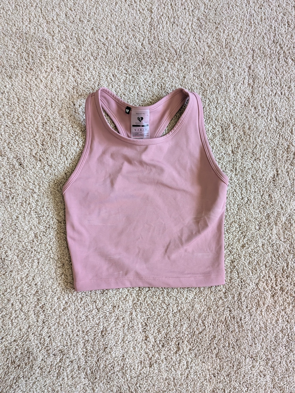Women’s Racerback Crop Tank Top - Pink